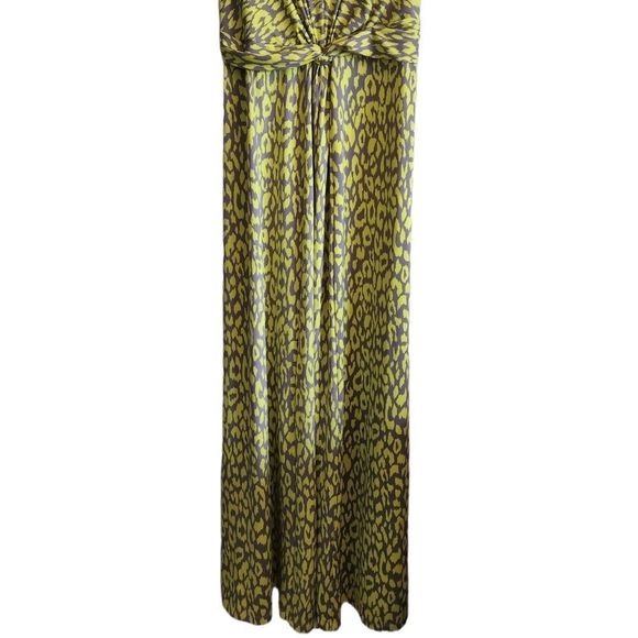 New Directions Lime Green and Gray Maxi Dress - Picture 2 of 8